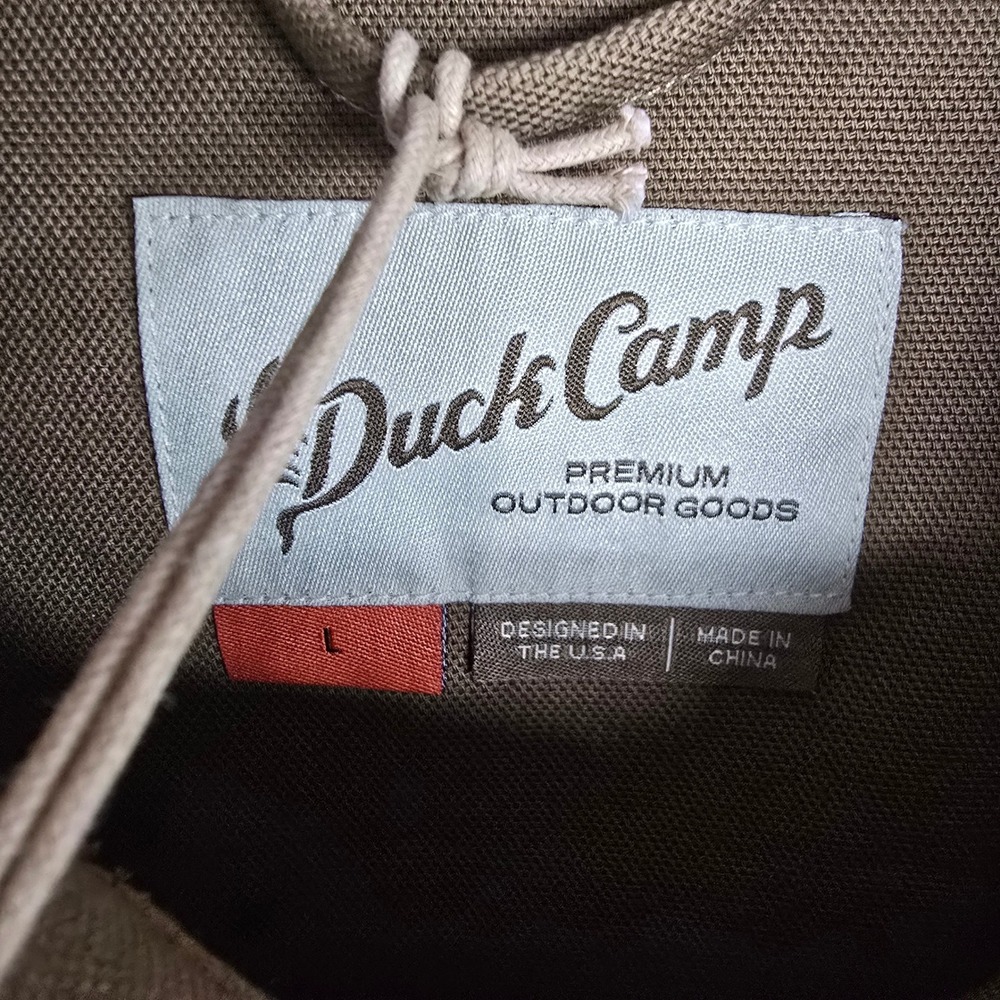 Duck Camp Brush Jacket Mens‎ Large Pin Oak Brown Cordura Canvas Outdoor LBJ100 - Picture 5 of 9